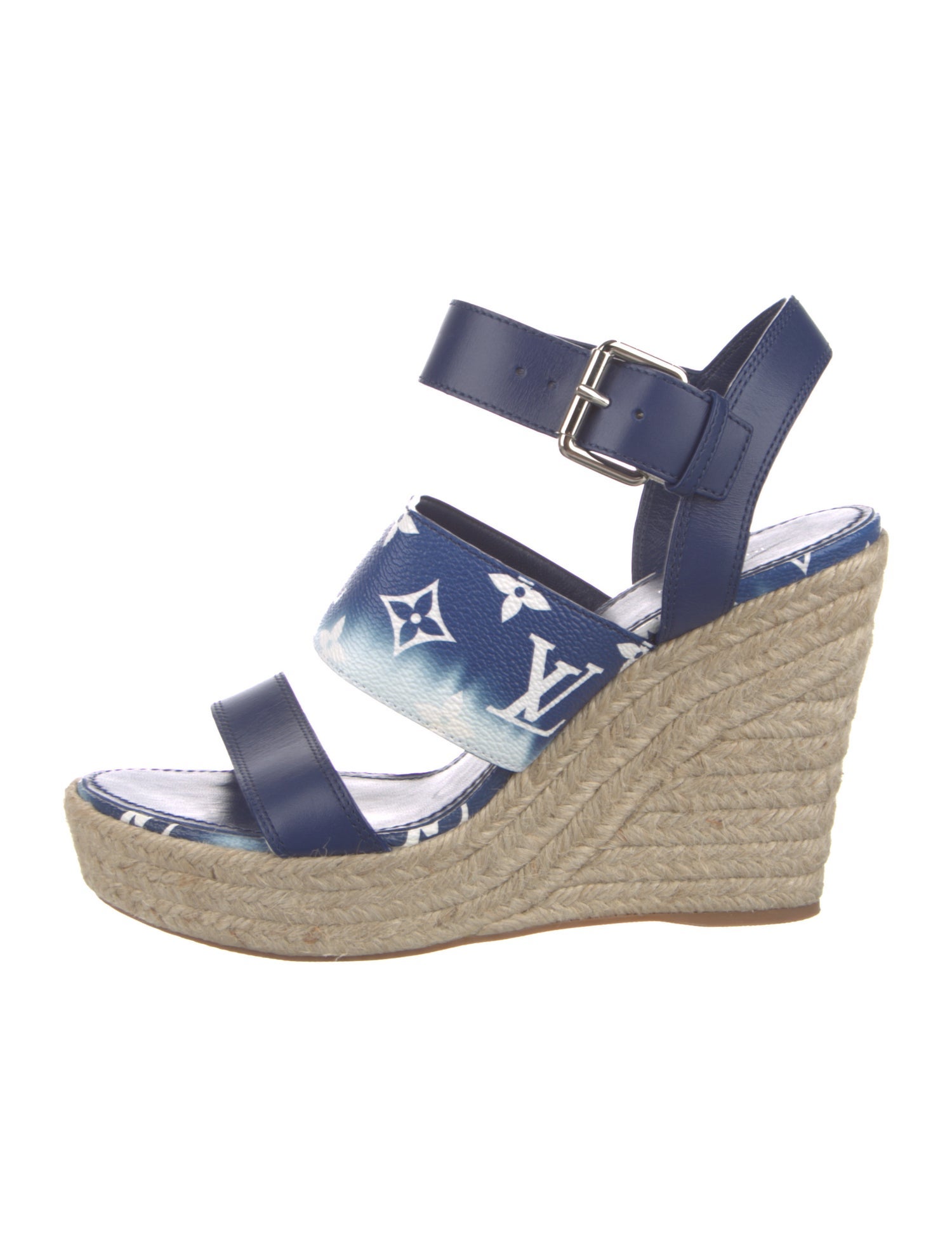 Louis Vuitton LV Monogram Leather Espadrilles