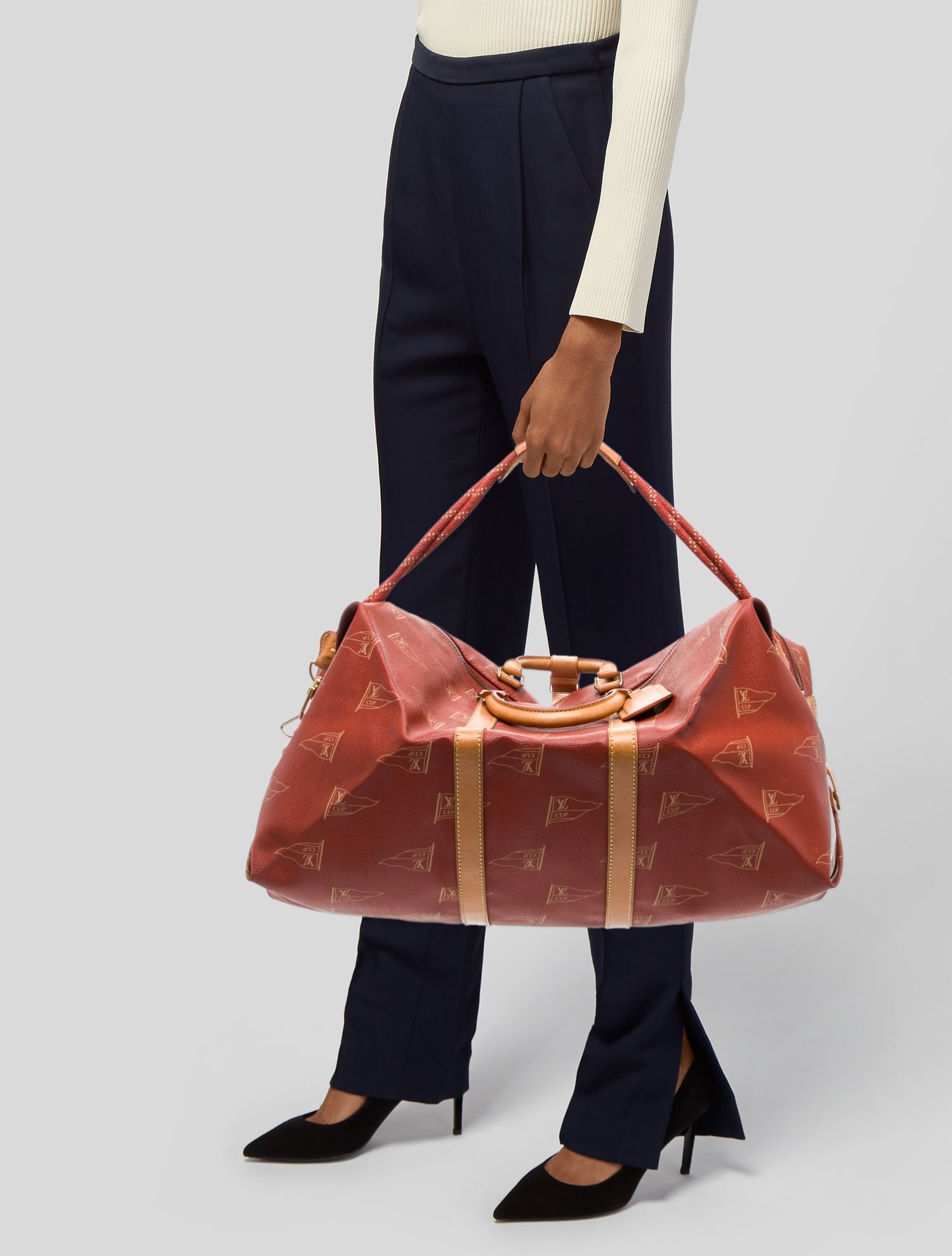 Louis Vuitton Coated Canvas Keepall Bandouliere Vintage