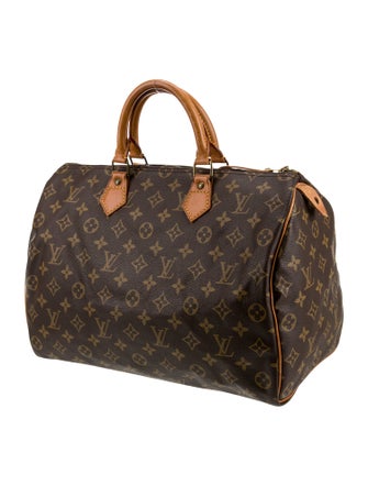 Louis Vuitton LV Monogram Speedy 35 Vintage