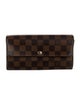 Louis Vuitton 2009 Damier Ebene Pattern Sarah Wallet