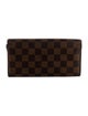 Louis Vuitton 2009 Damier Ebene Pattern Sarah Wallet
