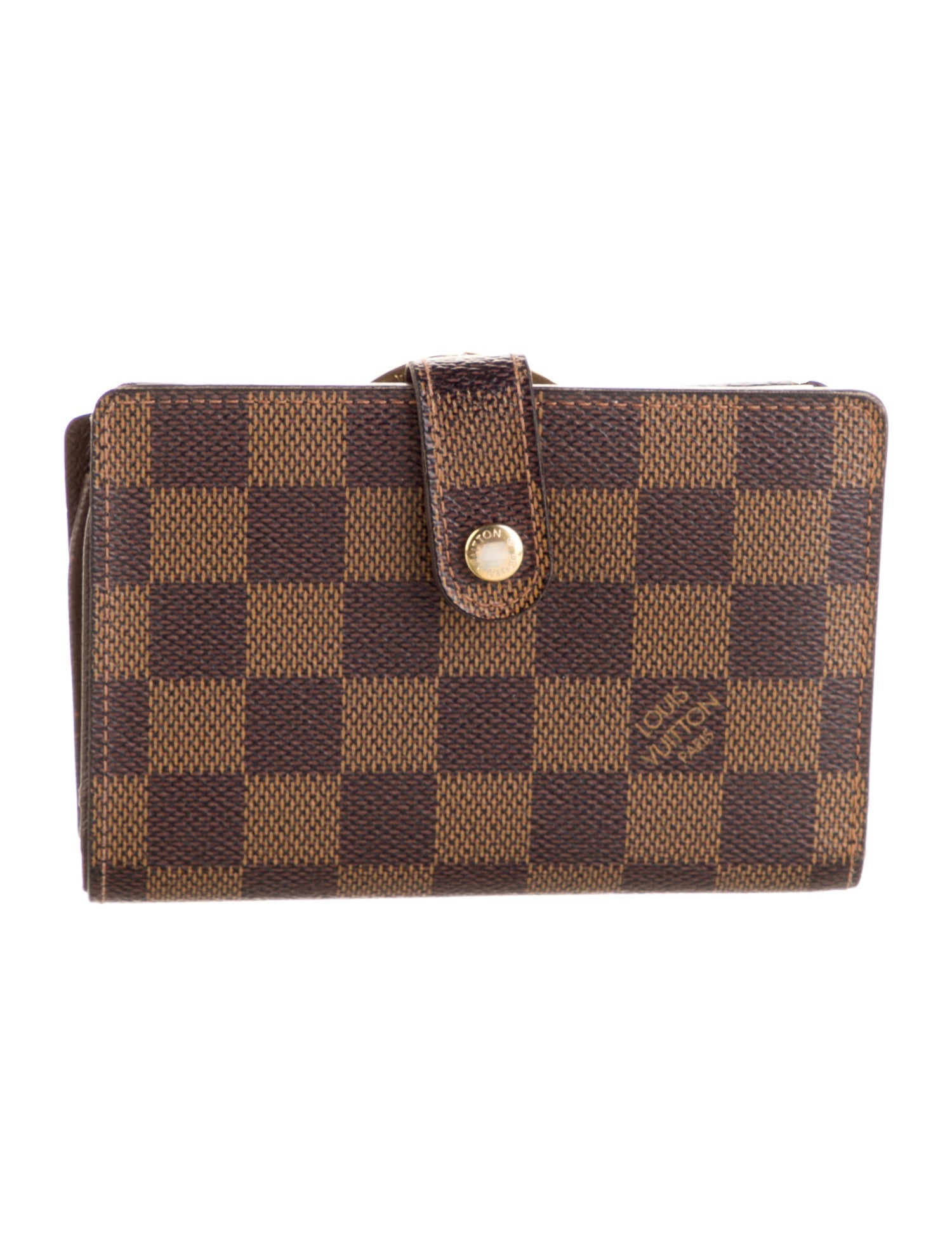 Louis Vuitton 2010 Damier Ebene Pattern French Purse