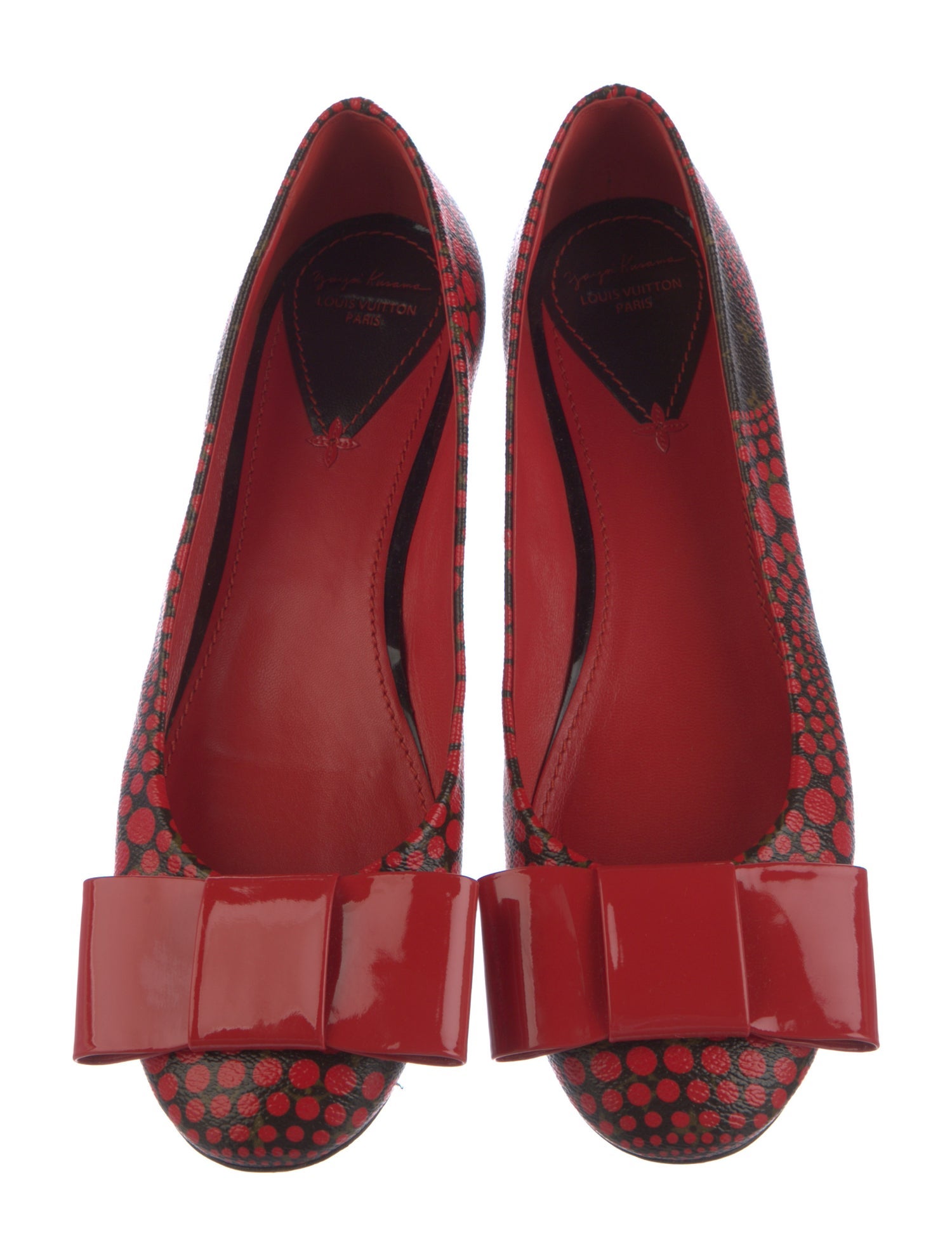 Louis Vuitton x Yayoi Kusama Bow Flats LV Monogram Flats