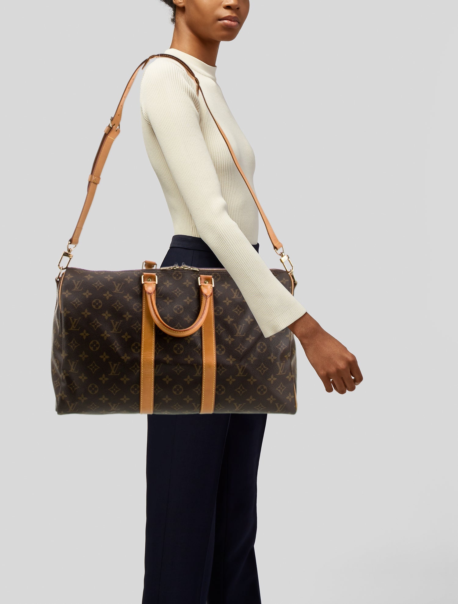 Louis Vuitton LV Monogram Keepall Bandouliere 45 Vintage