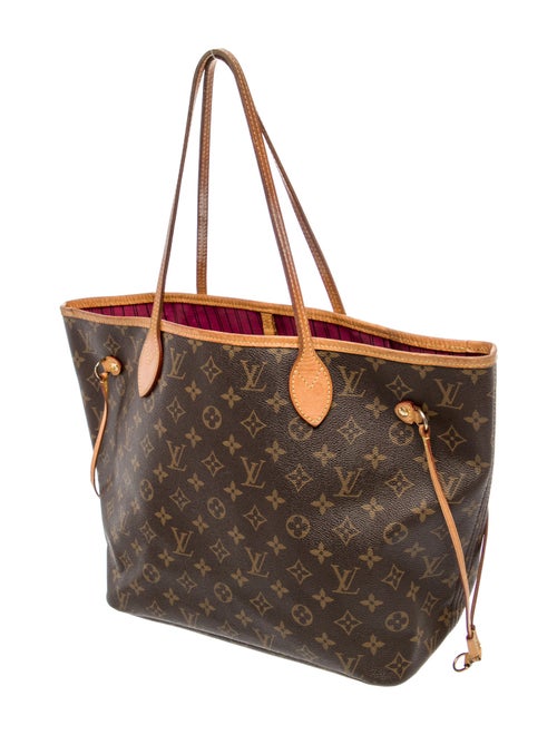 Louis Vuitton LV Monogram Neverfull w/Pouch MM