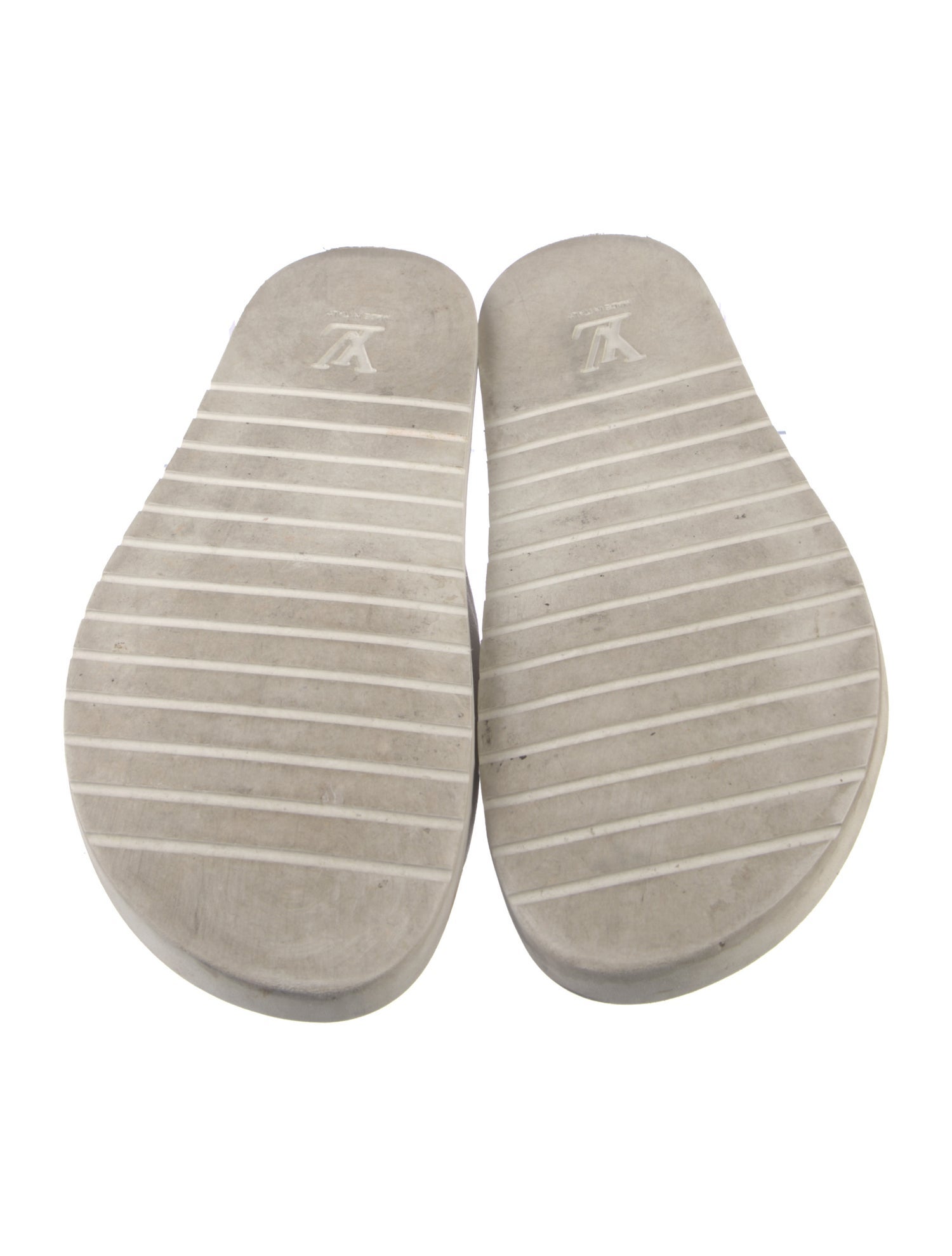 Louis Vuitton Monogram Pattern Leather Slides