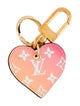 Louis Vuitton Sunrise Monogram Vernis Love Lock Heart Bag Charm Porte Cles