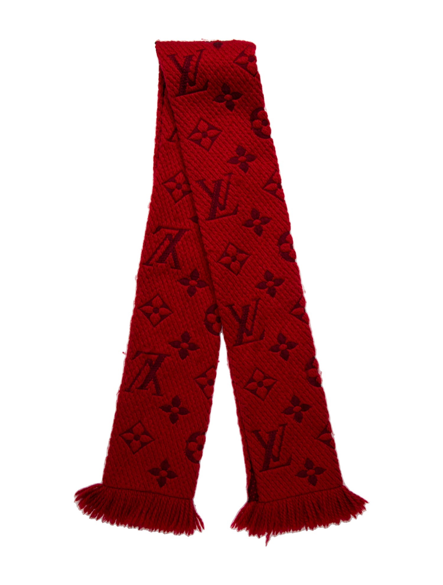 Louis Vuitton Logomania Wool Scarf