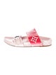 Louis Vuitton Leather Printed Slides