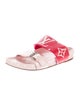 Louis Vuitton Leather Printed Slides