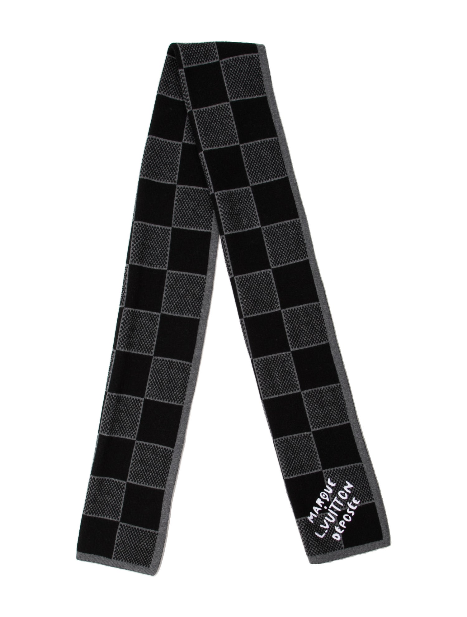 Louis Vuitton Damier Heritage Wool Scarf