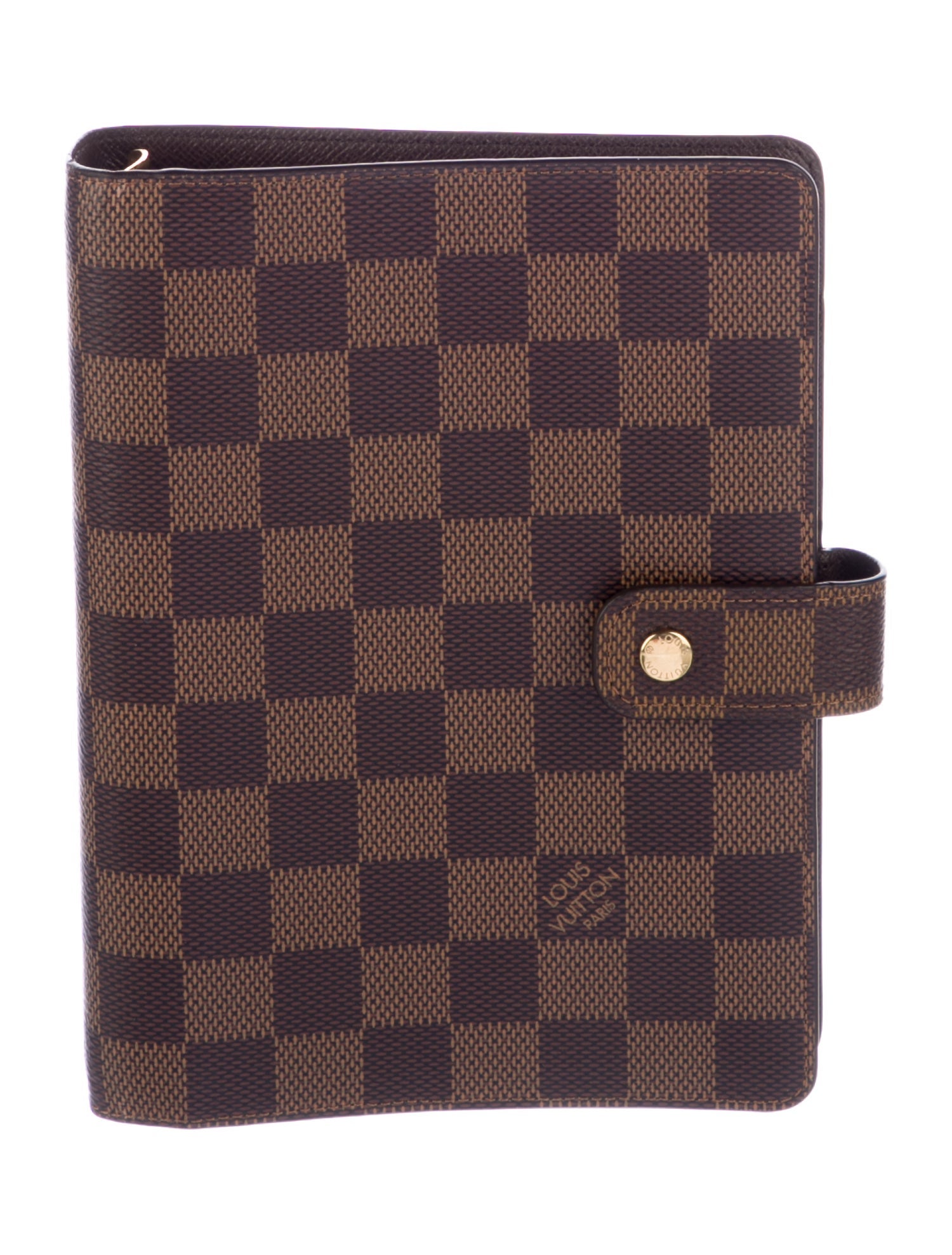 Louis Vuitton Damier Ebene Medium Ring Agenda Cover