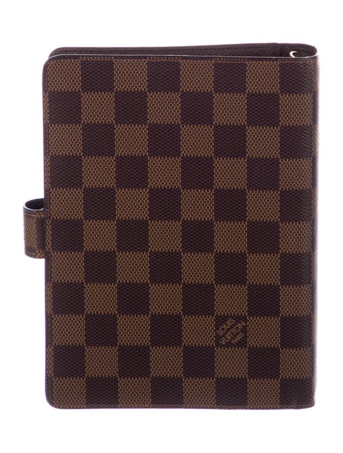 Louis Vuitton Damier Ebene Medium Ring Agenda Cover