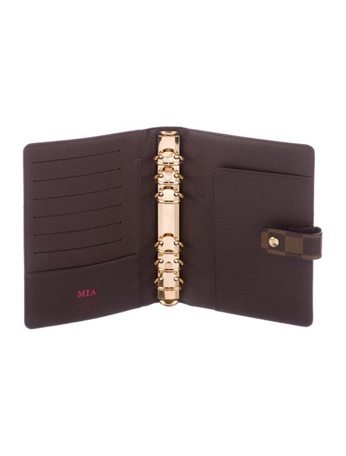 Louis Vuitton Damier Ebene Medium Ring Agenda Cover