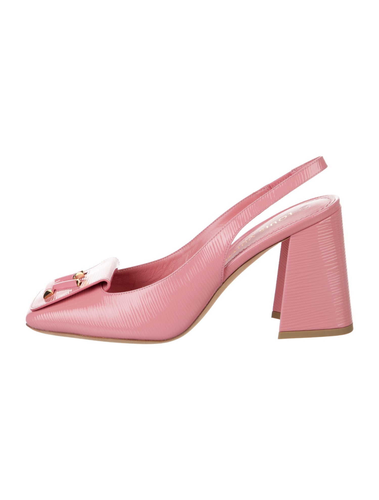 Louis Vuitton Patent Leather Slingback Pumps