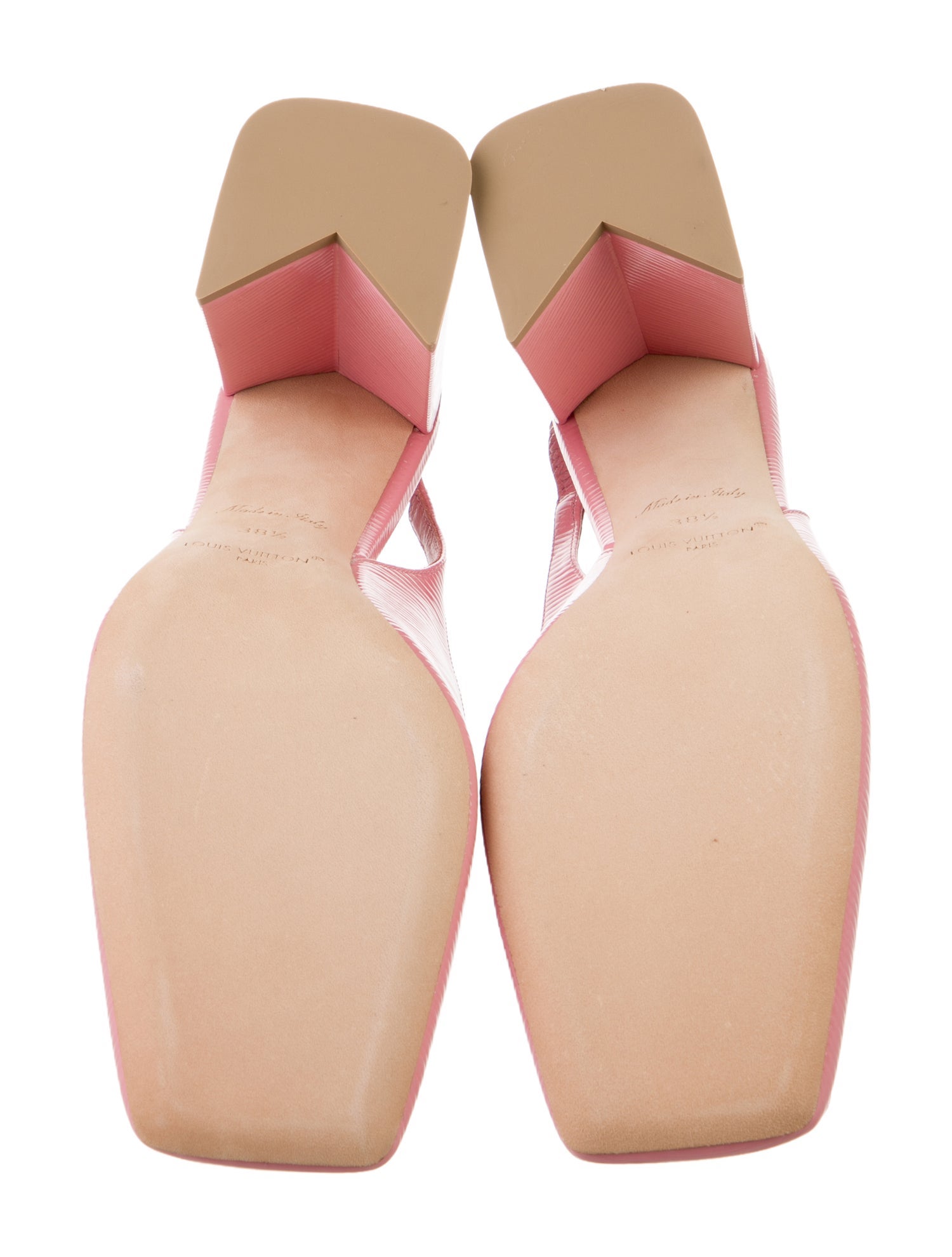 Louis Vuitton Patent Leather Slingback Pumps