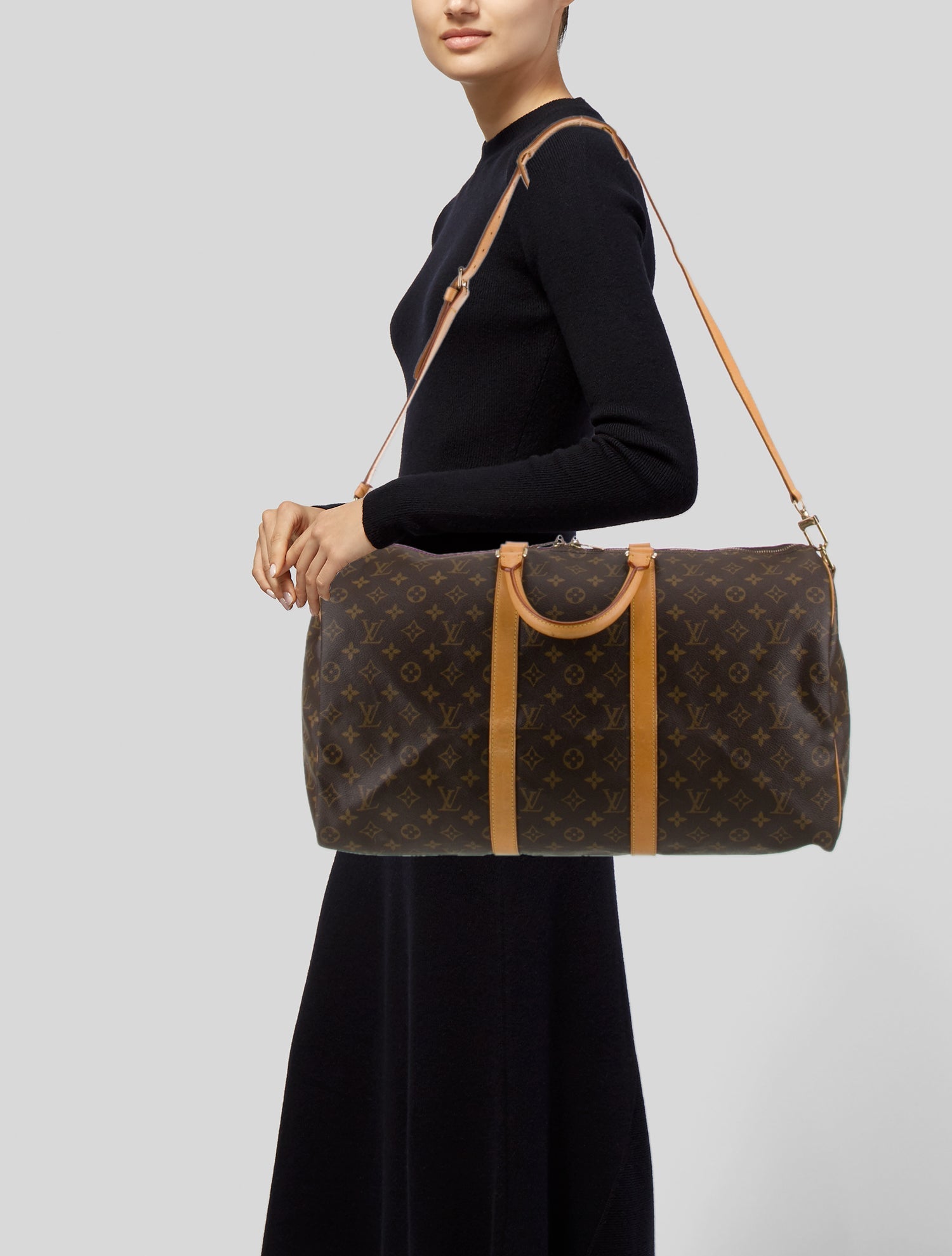 Louis Vuitton LV Monogram Keepall Bandouliere 50 Vintage