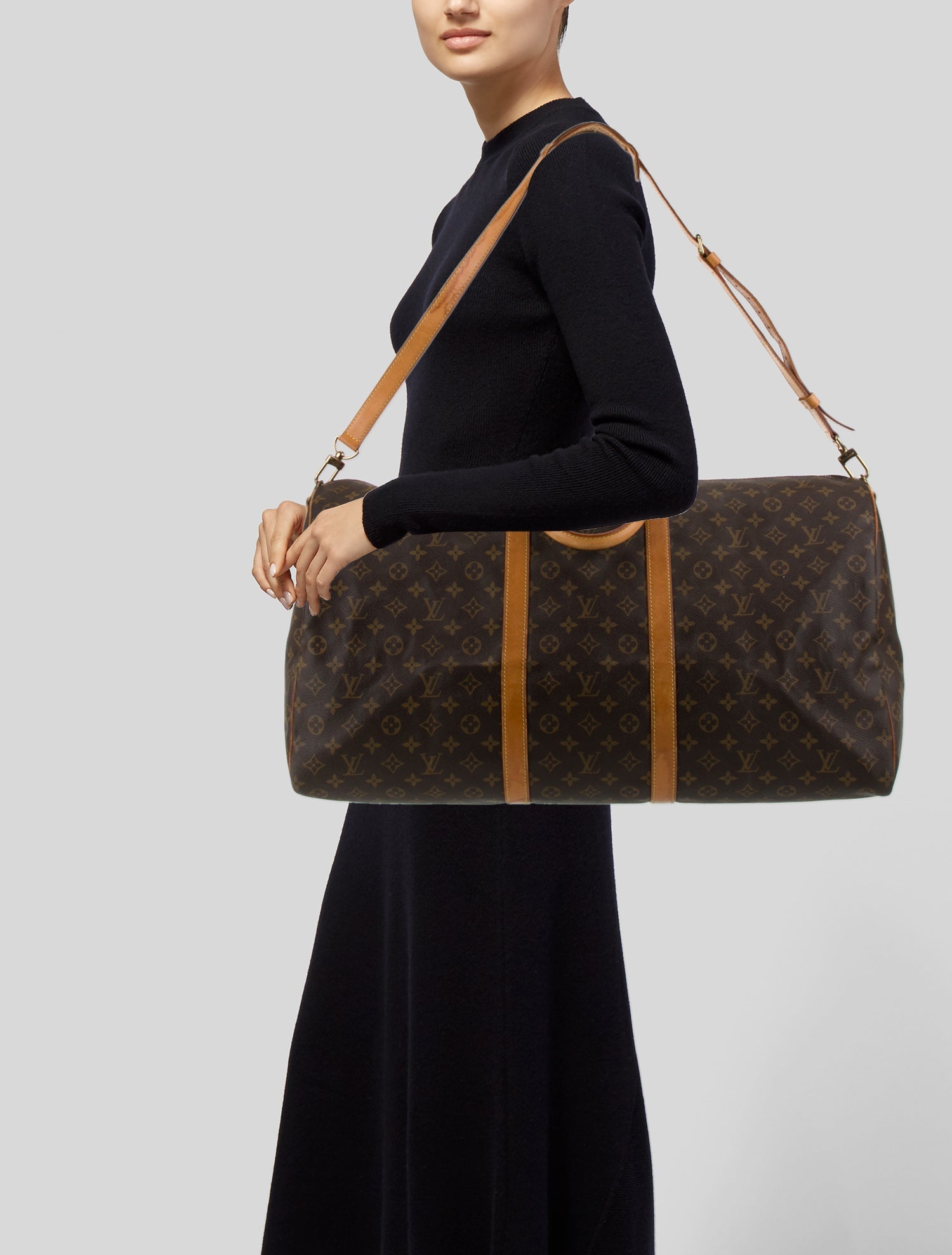 Louis Vuitton LV Monogram Keepall Bandouliere 60 Vintage