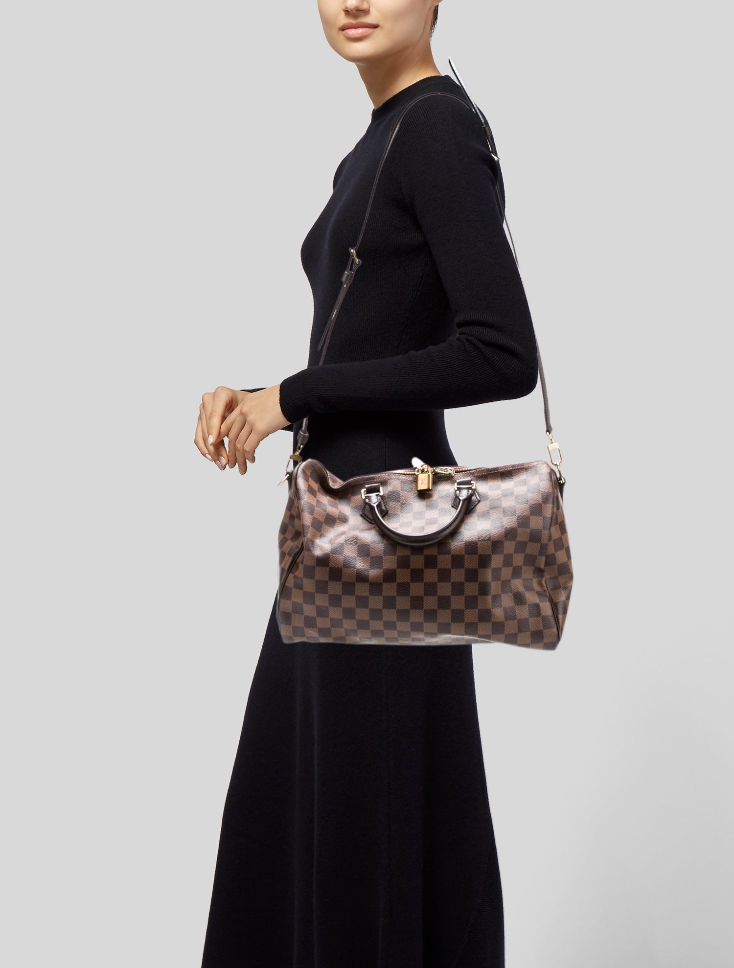 Louis Vuitton Damier Ebene Speedy Bandouliere 35