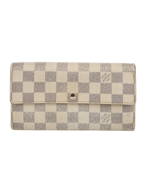 Louis Vuitton 2010 Damier Azur Pattern Sarah Wallet
