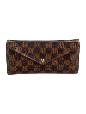 Louis Vuitton 2011 Damier Ebene Pattern Origami Long Wallet