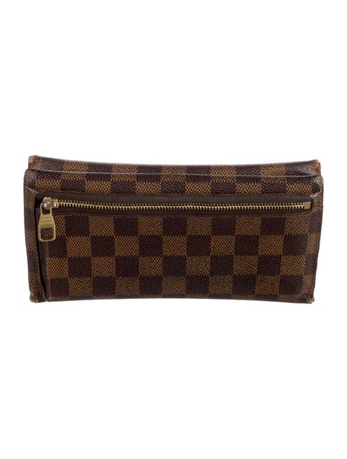Louis Vuitton 2011 Damier Ebene Pattern Origami Long Wallet