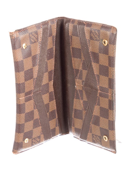 Louis Vuitton 2011 Damier Ebene Pattern Origami Long Wallet