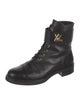 Louis Vuitton Leather Combat Boots