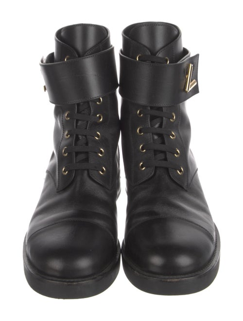 Louis Vuitton Leather Combat Boots