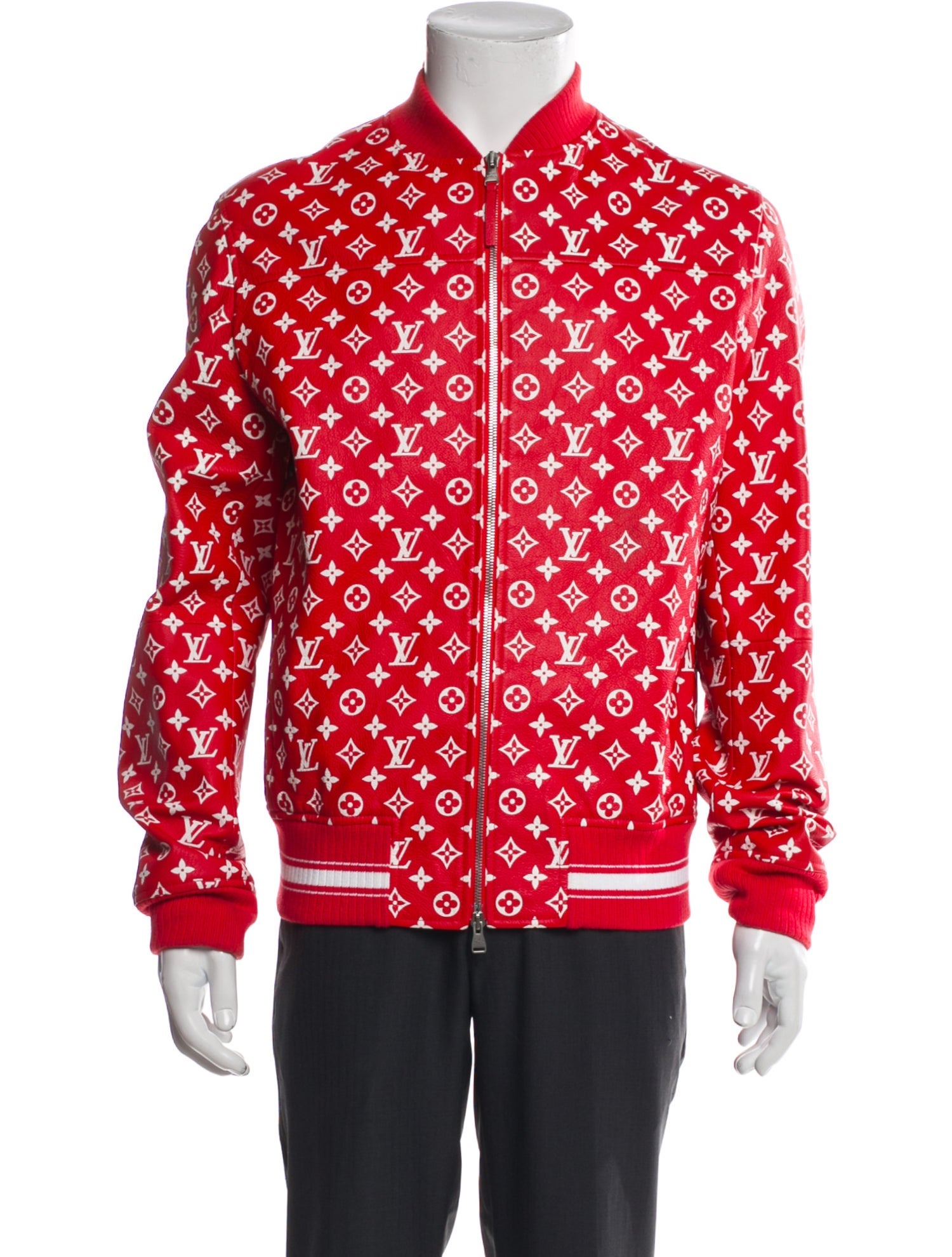 Louis Vuitton x Supreme 2017 LV Monogram Bomber Jacket