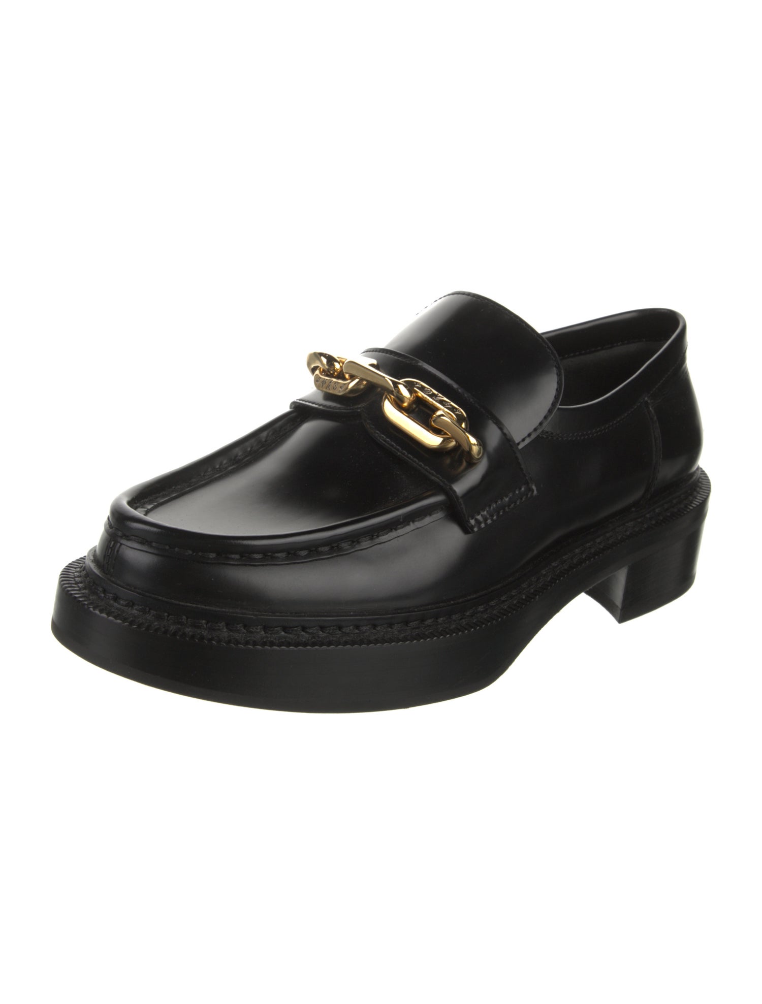 Louis Vuitton LV Monogram Leather Loafers