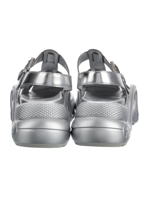 Louis Vuitton Patent Leather Slingback Sandals