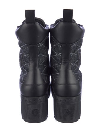 Louis Vuitton LV Monogram Suede Combat Boots