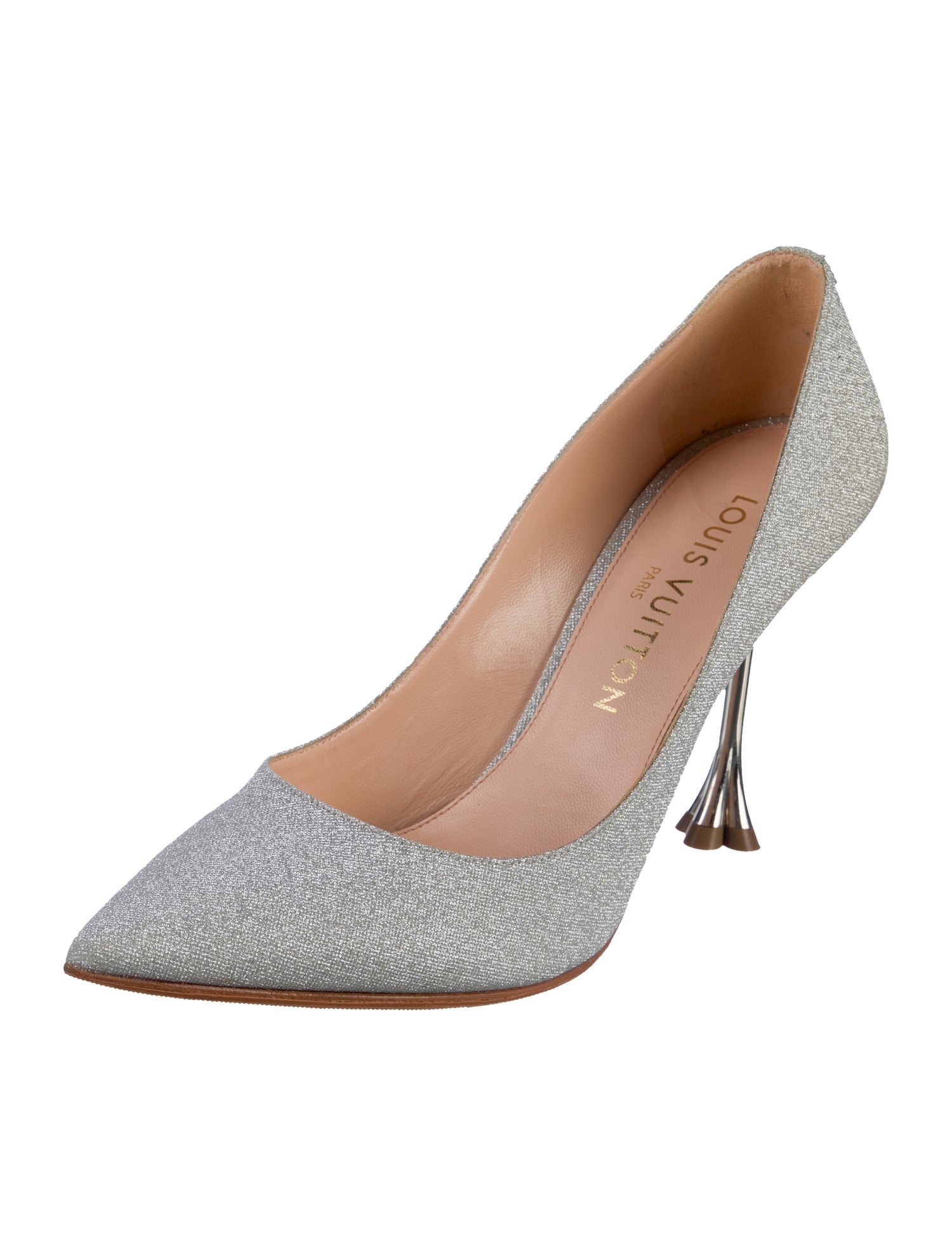 Louis Vuitton LV Monogram Glitter Pumps