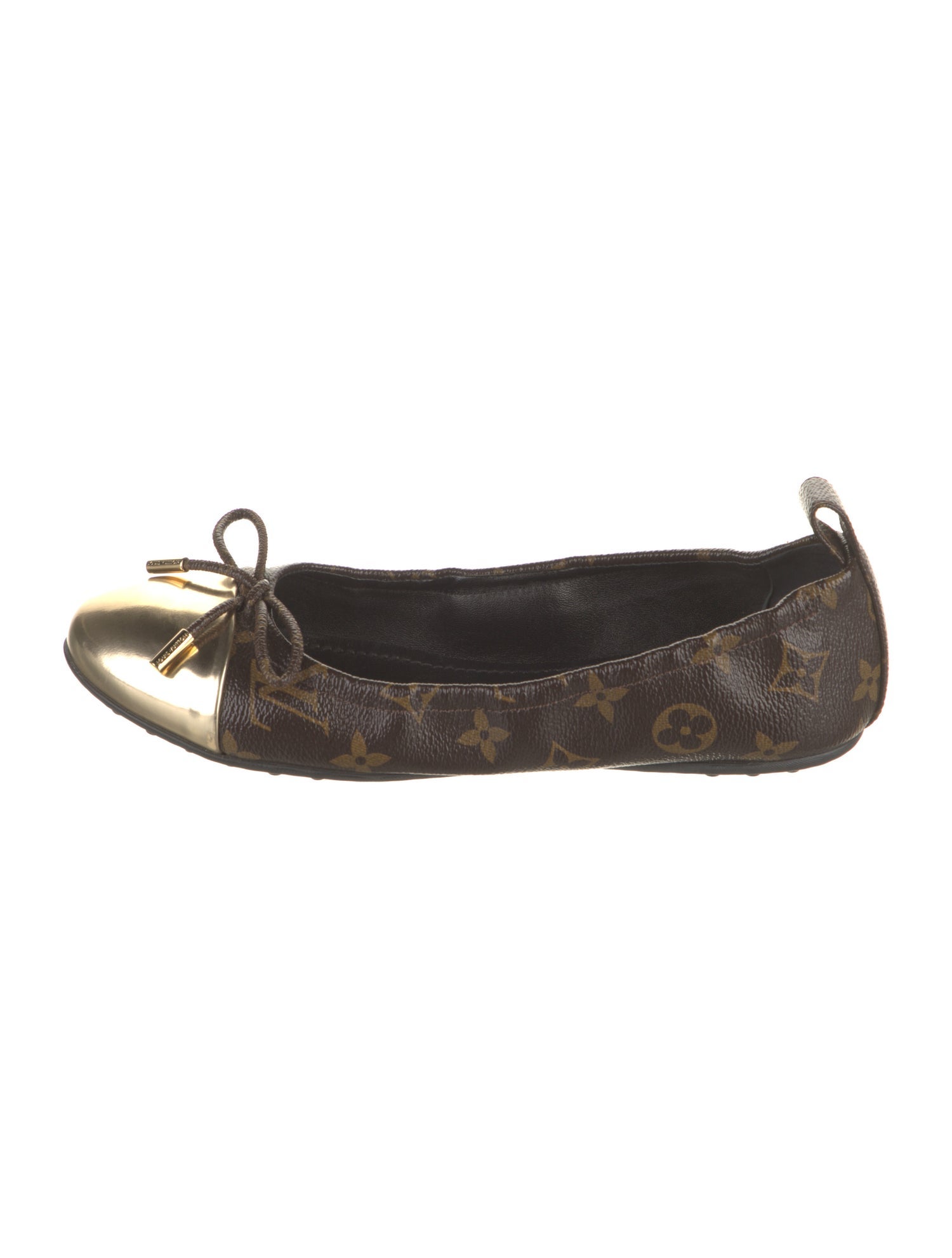 Louis Vuitton LV Monogram Bow Accents Ballet Flats