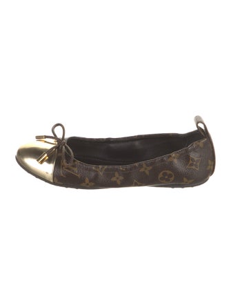 Louis Vuitton LV Monogram Bow Accents Ballet Flats