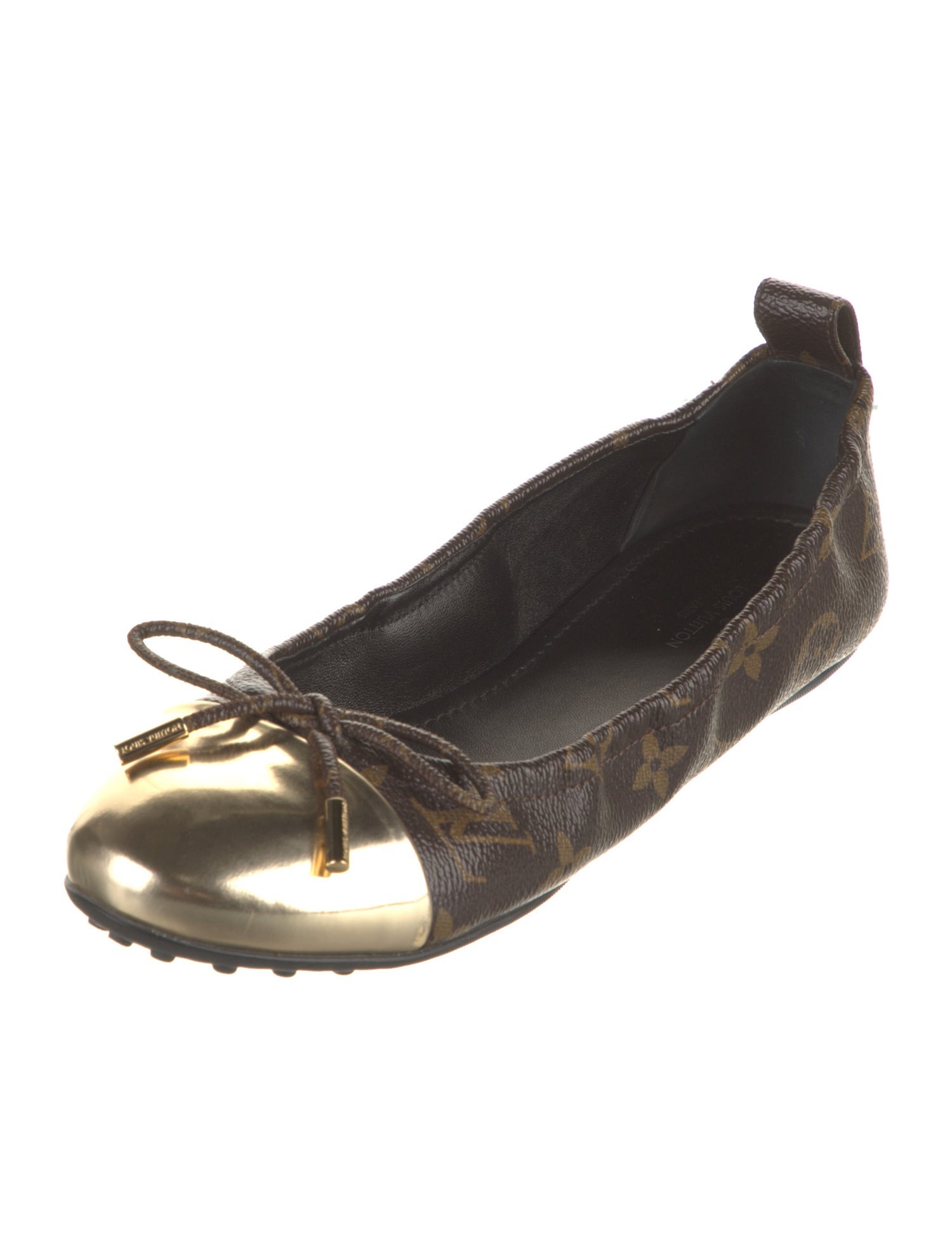 Louis Vuitton LV Monogram Bow Accents Ballet Flats