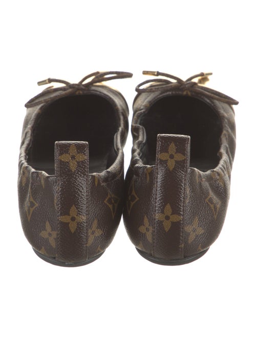 Louis Vuitton LV Monogram Bow Accents Ballet Flats