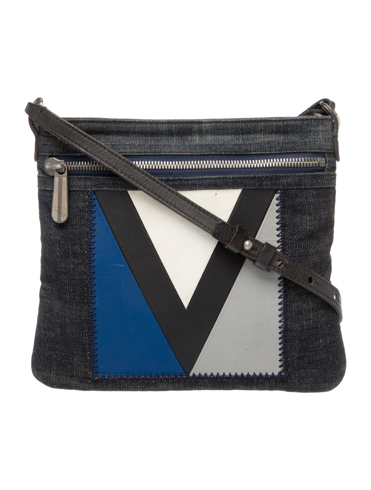 Louis Vuitton Denim Cup Genois Messenger Bag Vintage