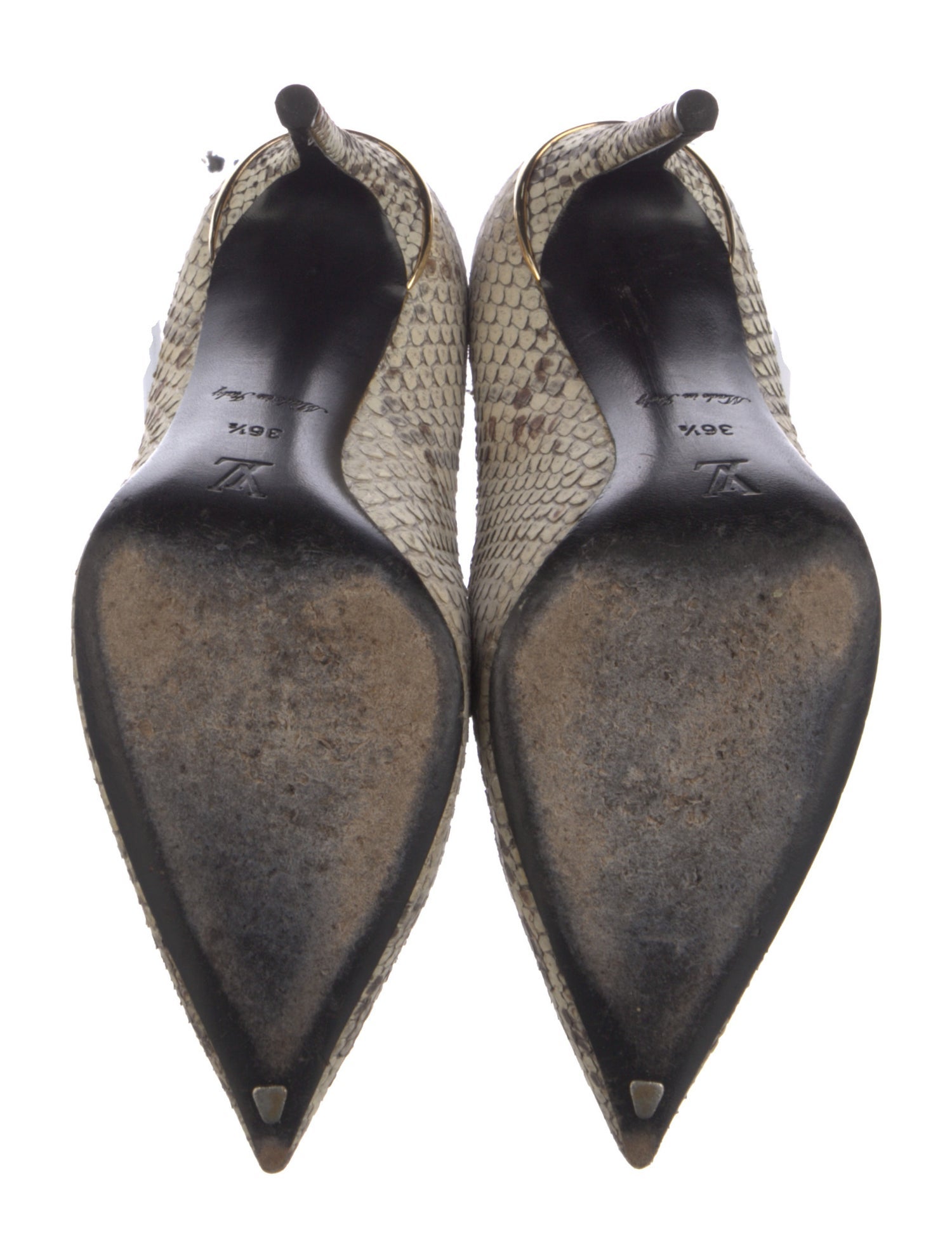 Louis Vuitton Eyeline Python Pumps