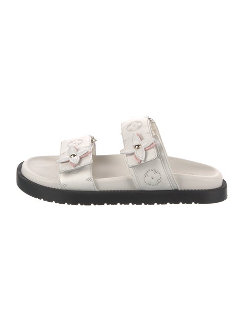 Louis Vuitton Monogram Pattern Canvas Slides