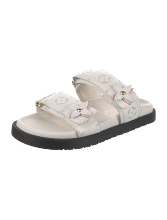 Louis Vuitton Monogram Pattern Canvas Slides