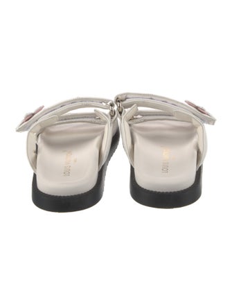 Louis Vuitton Monogram Pattern Canvas Slides