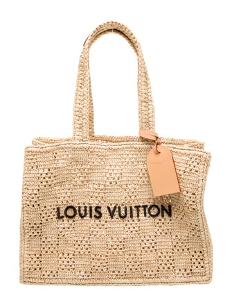 Louis Vuitton Raffia Summer Shopper MM 2024