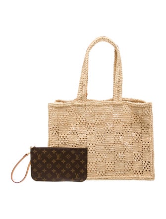 Louis Vuitton Raffia Summer Shopper MM 2024
