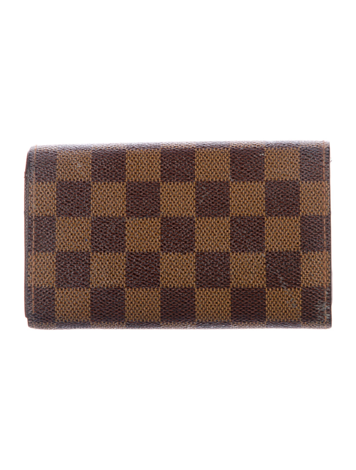 Louis Vuitton Damier Ebene Pattern Coated Canvas Trésor Wallet