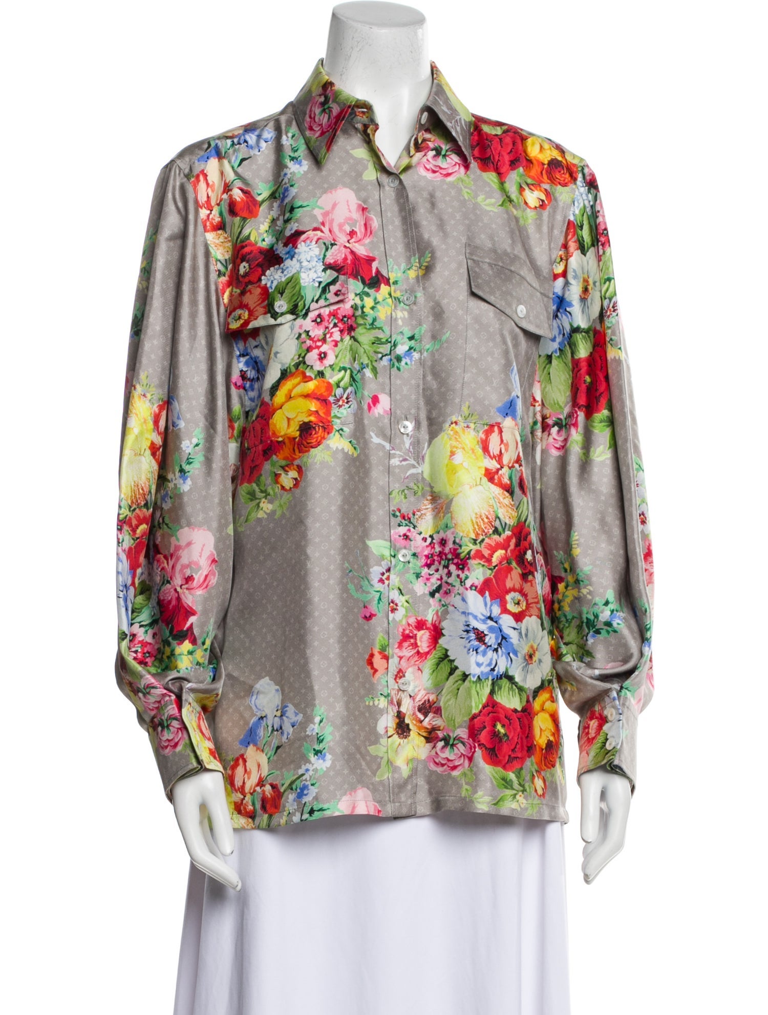 Louis Vuitton 2022 Silk Button-Up Top