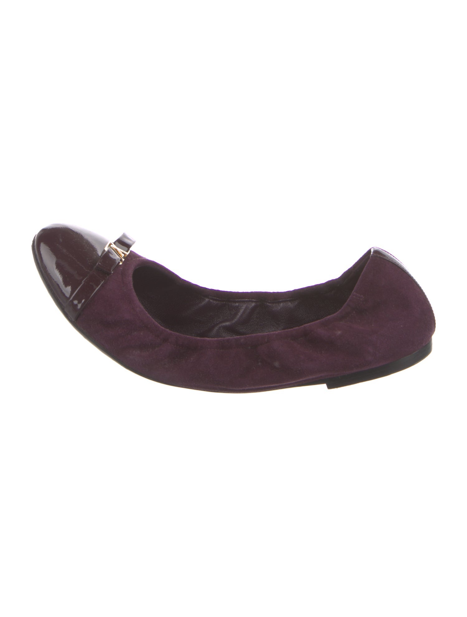 Louis Vuitton LV Monogram Suede Ballet Flats