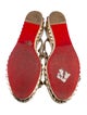 Louis Vuitton Leather Studded Accents Espadrilles