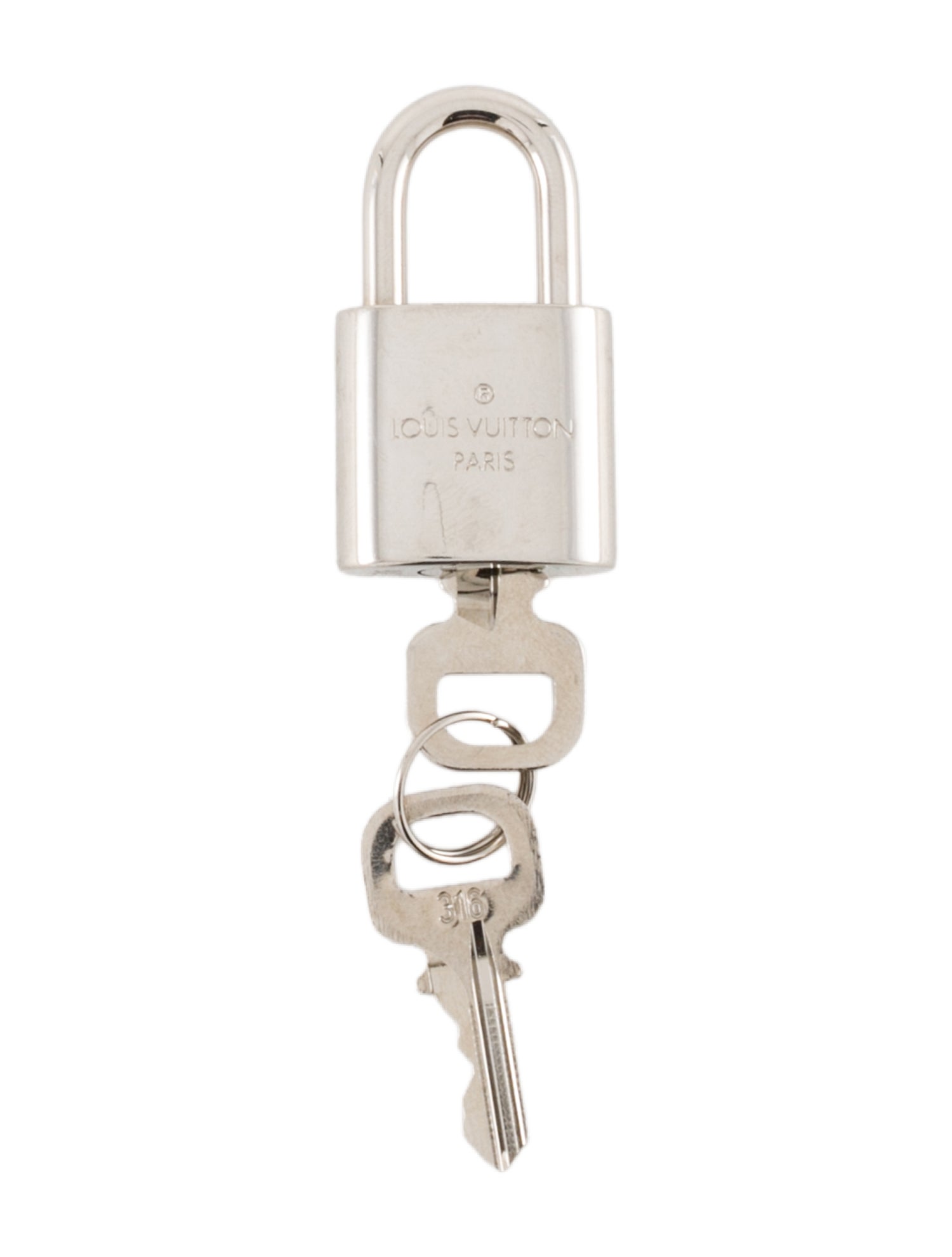 Louis Vuitton Palladium Lock & Key Set